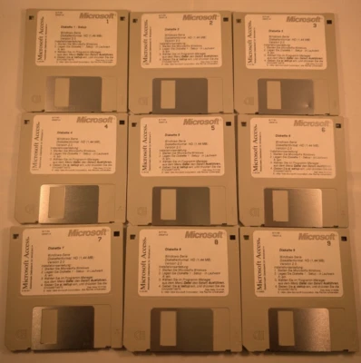 Microsoft Access Version 2.0 für Windows auf 9 Disketten GETESTET - Bild 1 von 4