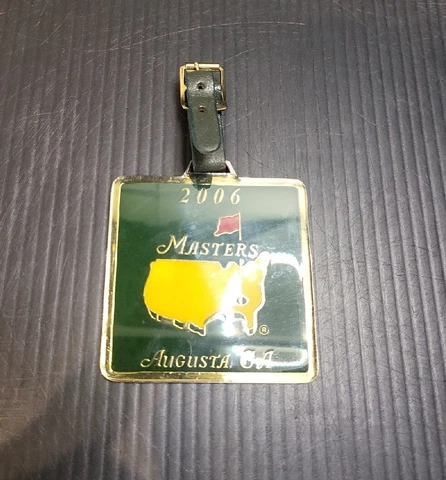 2006 Masters AUGUSTA GOLF TOURNAMENT Bag TAG in Case Cover