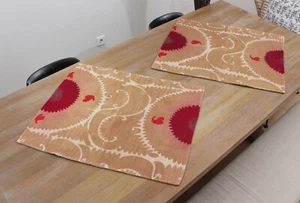 Suzani Pillow Cover Uzbek SET of 2 pcs 24.02" x 29.53" FREE Fast Shipment 11299 - Picture 1 of 9