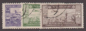 E0990: Libano #C85-87 come nuovo, usato; CV $58 - Foto 1 di 1