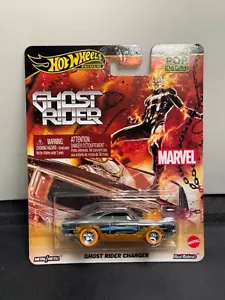 2025 Mattel Hot Wheels Premium Pop Culture Marvel Ghost Rider Charger Car - Picture 1 of 2