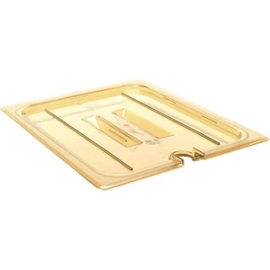Cambro 60HPCHN150 1/6 Size Amber Notched Handled High Heat Food Pan Cover W17 - Picture 1 of 1