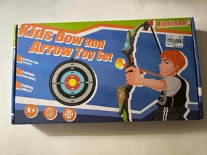 BigDream Kids Bow & Arrow Quiver Target Archery Toy Set LED Light Up 6+ NEW - Picture 1 of 2
