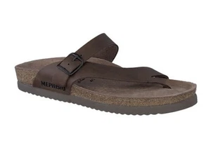 Mephisto Niels Dark Brown Scratch Comfort Sandal Men's Size 10 / 44 ❇️ NEW ❇️ - Picture 1 of 5