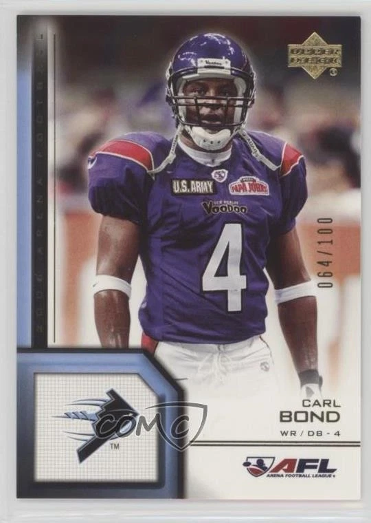 2006 Upper Deck Arena Football Gold /100 Carl Bond #126 - Image 1 of 2