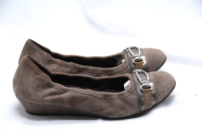 Zapatos de salón AGL de cuña ovalados para mujer talla 8M EUR 38,5 marrón tacón ballet sin cordones Foto 1 de 4