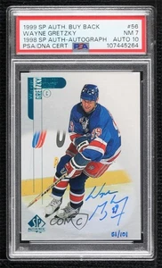 1999 SP Authentic Buybacks 51/101 Wayne Gretzky (1998-99 Authentic) PSA 7 Auto - Picture 1 of 3
