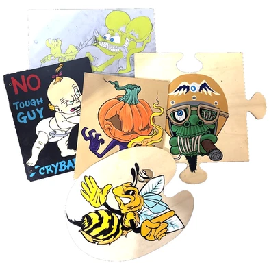 Ручная роспись художественная работа, для тату студии искусства настенный декор «No Crybabies» разрешено - Изображение 1 из 4