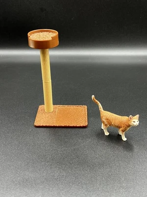 Figura Schleich naranja gato atigrado animales de granja 2016 Am Limes 69- Torre de escalada Foto 1 de 4