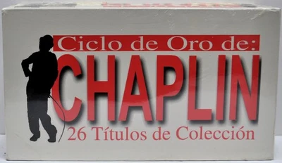 Ciclo de Oro de Chaplin: 26 Titulos de Coleccion - Spanish - 13 VHS Set - Sealed Foto 1 de 4