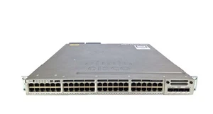 Cisco WS-C3850-48F-L 48-Port Gigabit Switch  Full PoE 2 x PSU PWR-C1-1100WAC - Afbeelding 1 van 1