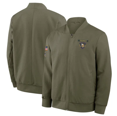 Nuevo Minnesota 2025 Salute to Service Sideline Therma Sudadera Cremallera Chaqueta Abrigo Foto 1 de 4