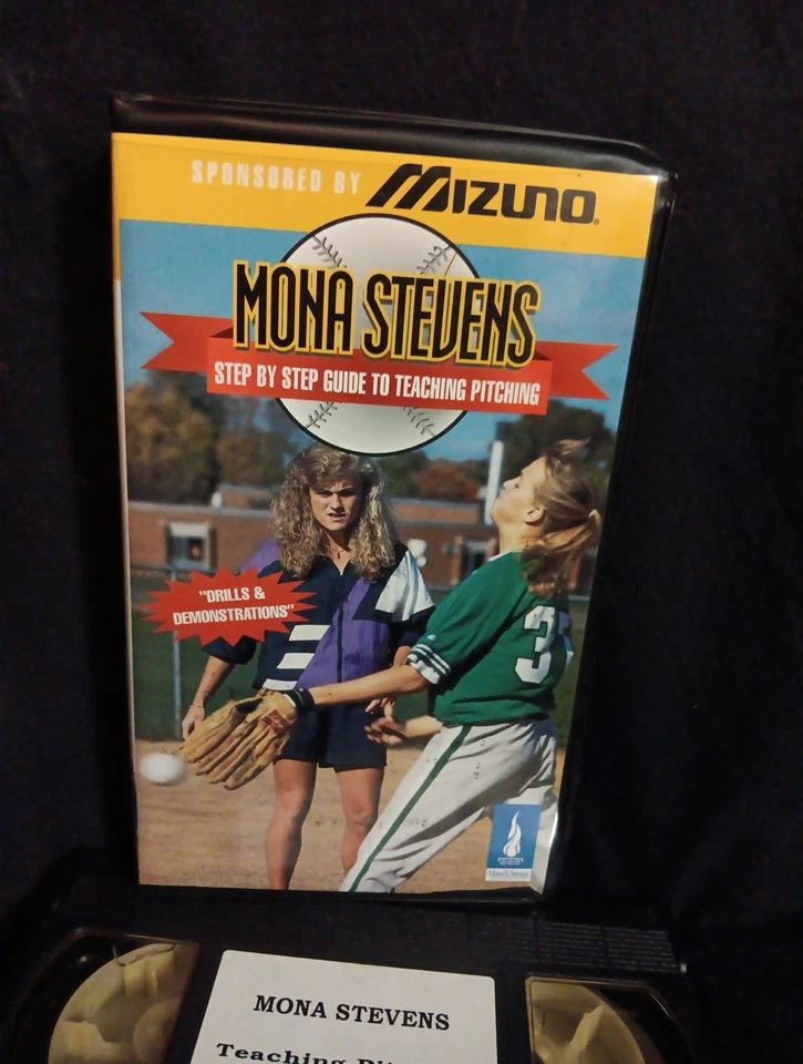 Mona Stevens Softball Teaching Pitching Training VHS Drills Demonstration Mizuno - Image 1 of 4