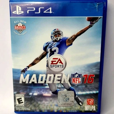 Madden NFL 16 PS4 PlayStation 2015 Football Video Game Tested & Working - Image 1 of 4