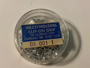 Gafas plateadas vintage Hilco Holders con agarre con clip?  Soportes Granny Chic retro - Imagen 1 de 2