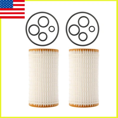 FILTRO DE ACEITE DE MOTOR 2 PIEZAS para Mercedes Benz CLK430 CLK500 CLS55 CLS500 E320 E350 Jml Foto 1 de 4