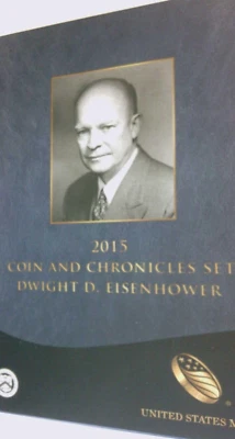 2015 Dwight D Eisenhower Coin And Chronicles Set W/ Box And COA!! - Image 1 of 4