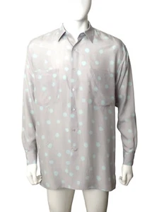 Moschino Couture - Neu mit Etikett Seidentupfen L/S-Shirt, Größe Large - Bild 1 von 5