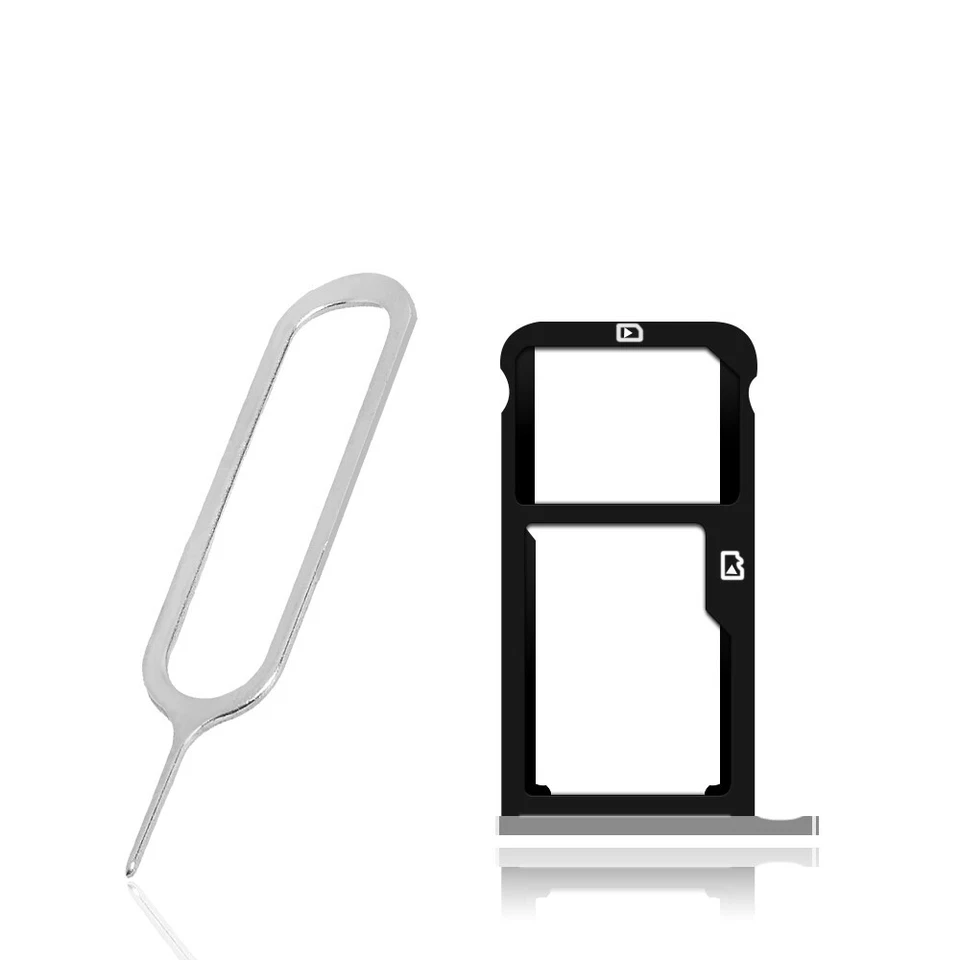 100% Brand New SIM and Memory Card Tray Holder + Card Pin for ZTE Zmax Pro Z981 - Image 1 of 1