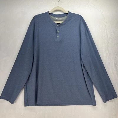 IZOD PerformX Long Sleeve Henley Men’s Sz XXL 2XL CoolFX Heathered Blue - Image 1 of 4
