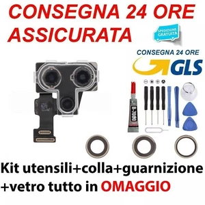 FOTOCAMERA POSTERIORE PER APPLE IPHONE 12 PRO RETRO BACK CAMERA ORIGINALE +LENTI - Zdjęcie 1 z 3
