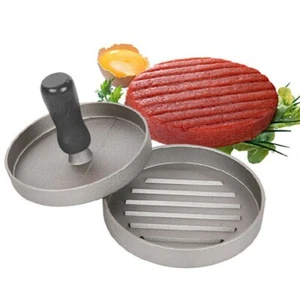 Pressa per hamburger in alluminio griglia per carne imbottita antiaderente strumento per produttore di hamburger Patty - Foto 1 di 11