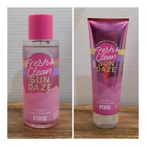 Victoria’s Secret PINK Fresh & Clean Sun Daze Body Mist and Lotion - Picture 1 of 6