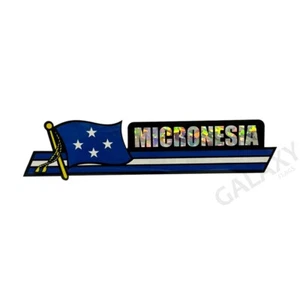Micronesia Bumper Sticker / Flag Sticker / "3 x 11 3/4" Bumper Sticker - Bild 1 von 1
