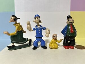 Marx Popeye comic character dime store plastic figures Germany Olive Oyl Wimpy