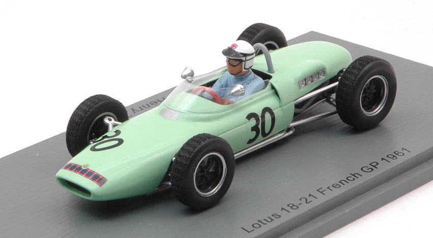 Lotus 18 / 21 Henry Taylor 1961 #30 French Gp 1:43 Model S7445 SPARK MODEL - Immagine 1 di 1