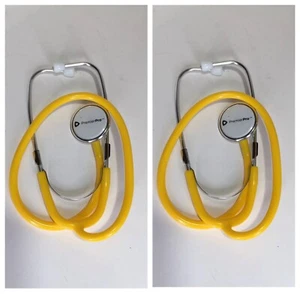 2- Medical Clinical Lite Stethoscope Premier Pro - Yellow - Fast Shipping! Get 2 - Picture 1 of 10