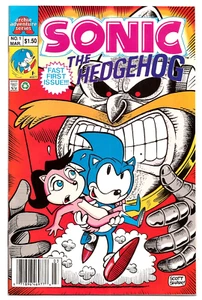 Sonic the Hedgehog # 1 CANADIAN VARIANT COVER - Picture 1 of 2