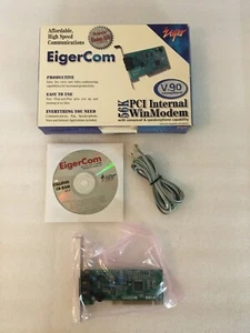 56K EigerCom Internal Data/Fax Modem PCI Version V.90 for Windows 95/98/NT - Picture 1 of 4