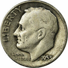 [#695462] Münze, Vereinigte Staaten, Roosevelt Dime, Dime, 1953, U.S. Mint, Denv