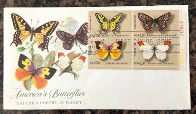 First Day Cover US Postage America's Butterflies 1977 - Image 1 of 2