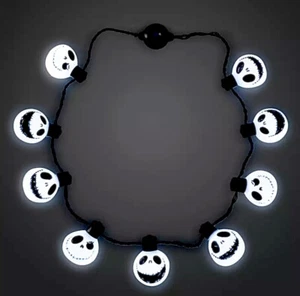 COLLANA ILLUMINANTE LED DISNEY THE NIGHTMARE BEFORE CHRISTMAS JACK SKELLINGTON - Foto 1 di 6