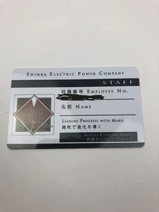 Shinra Company Employee Id Card Promo For Final Fantasy 7 VII Remake RARE - Picture 1 of 2