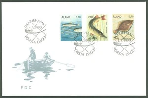Aland L73 FDC 1990 - Marine fauna FISHES - Picture 1 of 1