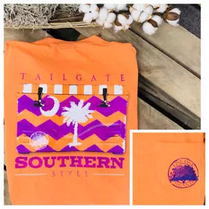Live Oak Clemson Cooler Short Sleeve T-Shirt Tailgate Southern Style LARGE New - Picture 1 of 1