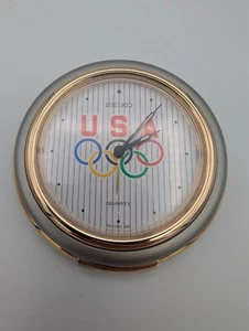 Seiko USA Olympics Quartz Travel Alarm Clock - Picture 1 of 4