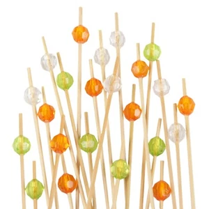 5.9" Decorative Diamond End Pick Skewers - Picture 1 of 8