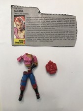 GI Joe Zarana 1986 Hasbro Figure Pieces, File Card, Backpack ARAH