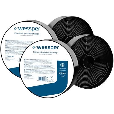 4x Aktivkohlefilter Wessper 130 mm x 30 mm ersatz für GLOBALO KERNAU MAAN VDB