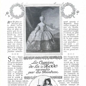 Les caprices de la mode racontés par les peintres - Article de presse 1911 - Picture 1 of 4