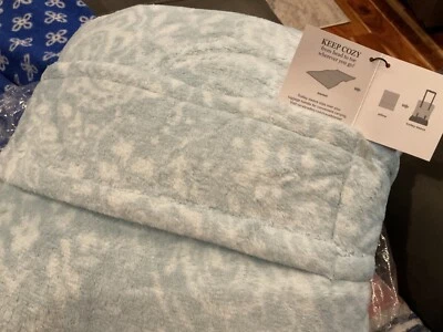 НОВЫЙ! Vera Bradley флисовое одеяло путешествий ручки Eden пейсли новом синий подушка  - Изображение 1 из 4