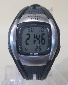 Sharper Image Black Band Water-Resistant Watch Heart Rate Monitor NEW BATTERY  - Picture 1 of 8