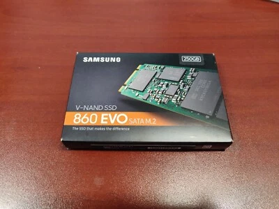 Samsung 860 EVO 250GB M2 V-NAND M.2 SSD 250GB MZ-N6E250 MZ-N6E250bw NEW - Image 1 of 2