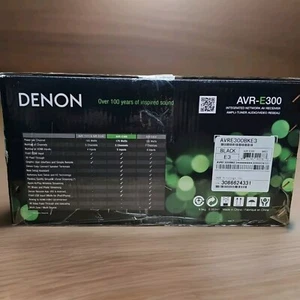 Denon AVR-E300 5 Channel Integrated Network AV Receiver Brand New Fast Ship - Picture 1 of 9