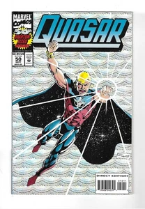 QUASAR #50 --- 1ST APP ANAKALAK! RAINBOW FOIL COVER! HI-GRADE! Marvel! 1993! NM- - Picture 1 of 4