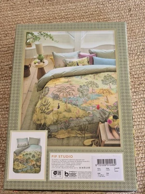 NUOVO Pip Studio Lenzuola 135x200 Cm Cabrera Verde Green NP 100€ - Immagine 1 di 4